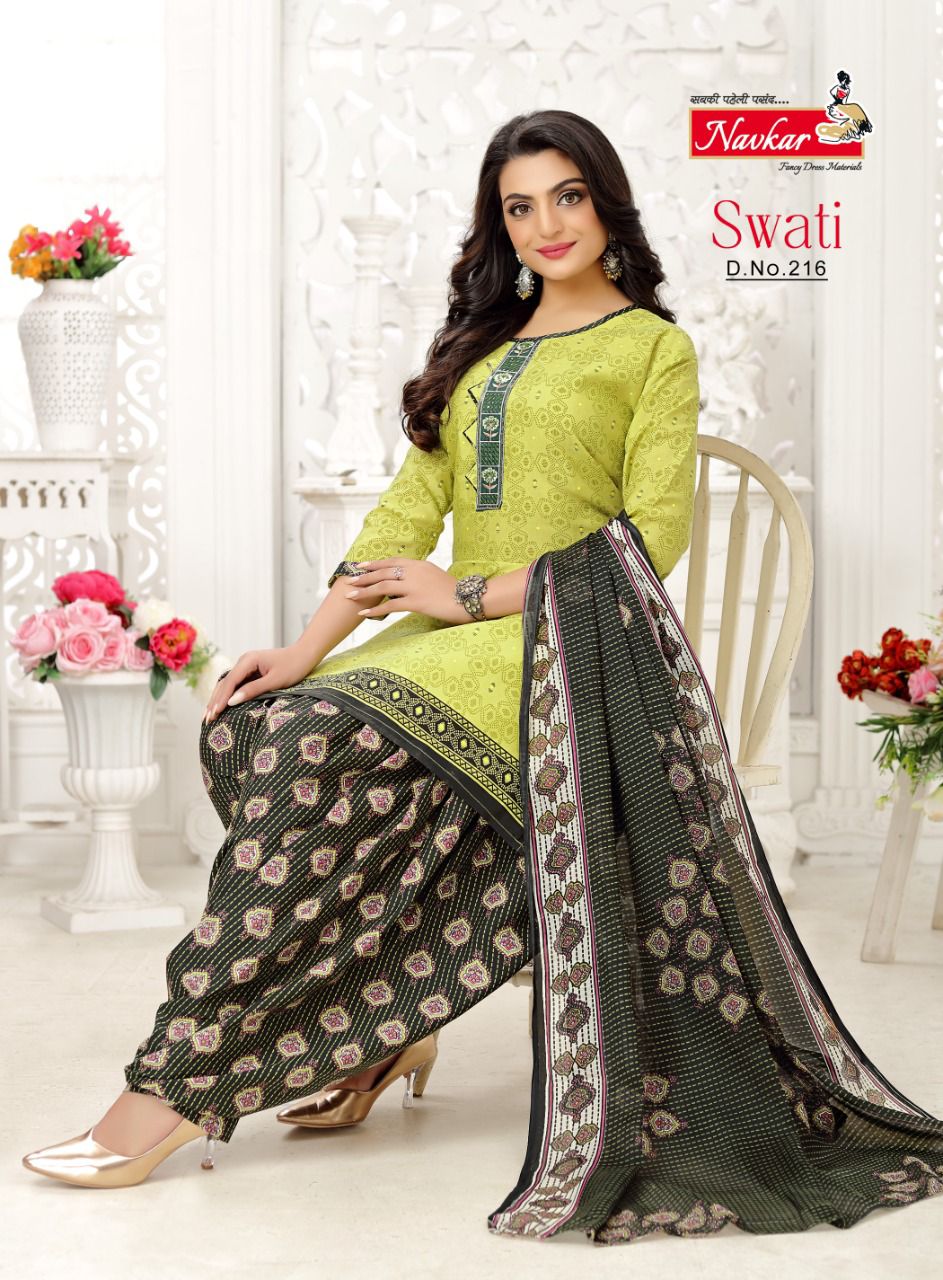 Navkar Swati 2 Daily Wear Wholesale Cotton Printed Readymade Patiyala Suits
